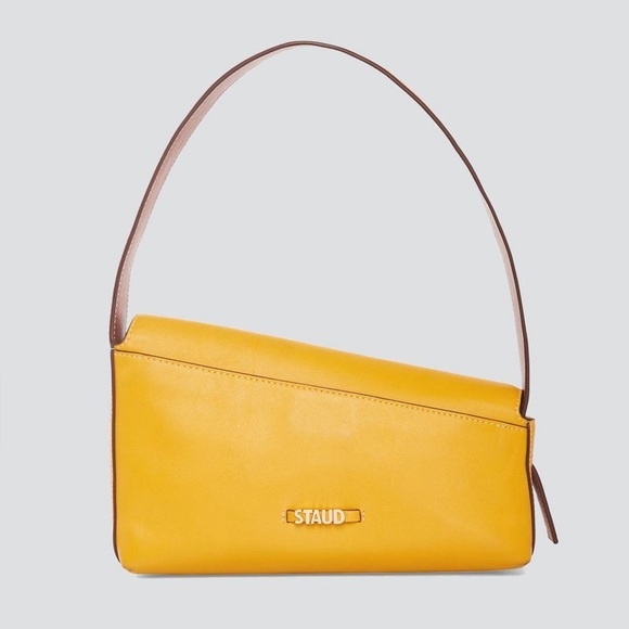 STAUD Handbags - Staud Leather Acute Shoulder Bag - Yellow